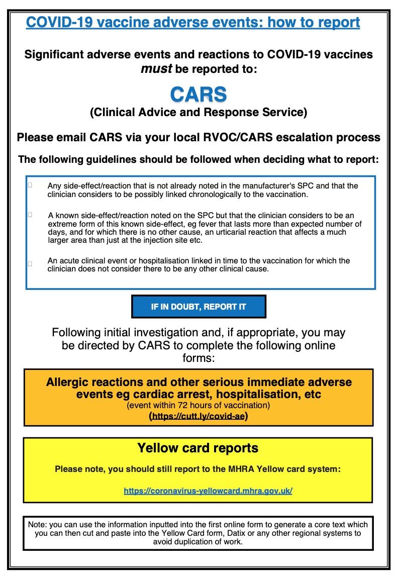 COVID-19 Vaccination NHS SOP
