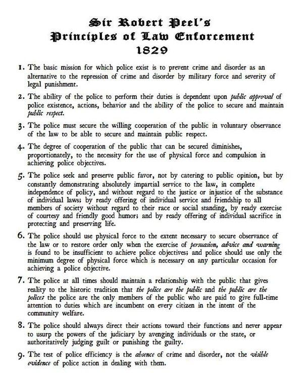 Peel's Principles