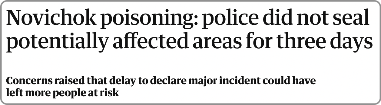 A major incident was not declared until three days later