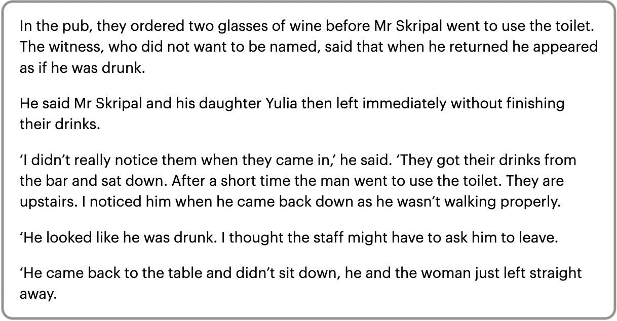 Skripals order wine