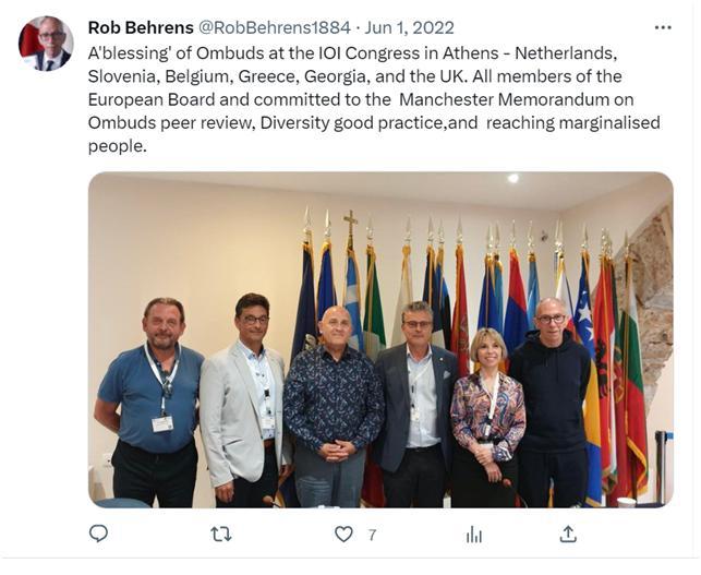 Rob Behrens coins the collective term "a blessing of Ombuds"