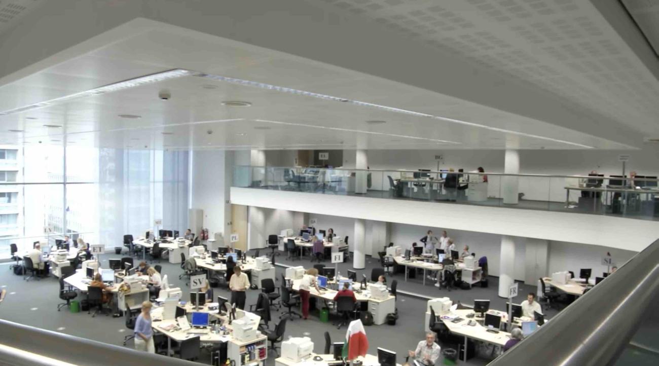 A rush job at the European Council's 24 translation islands in the Europa Building
