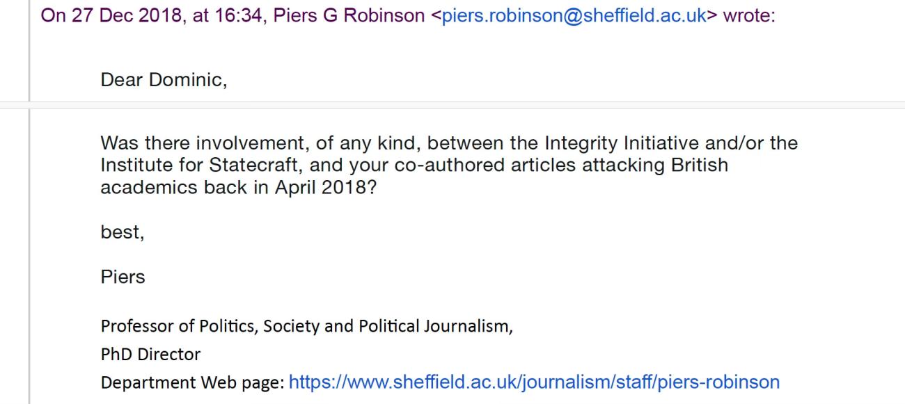 Piers Robinson email