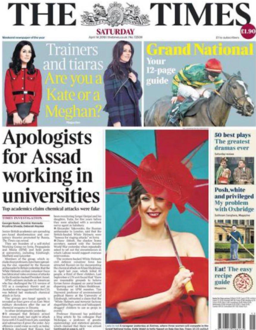 Times attack on 'Assad apologists'