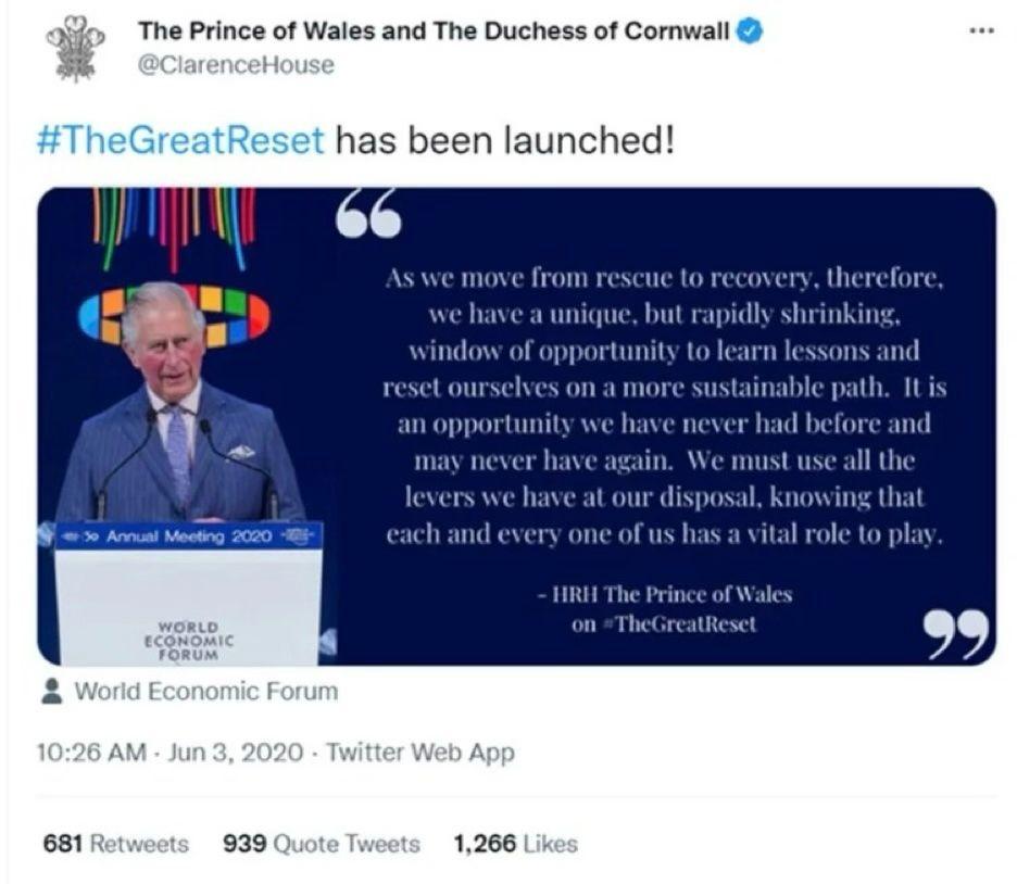 The Great Reset Tweet