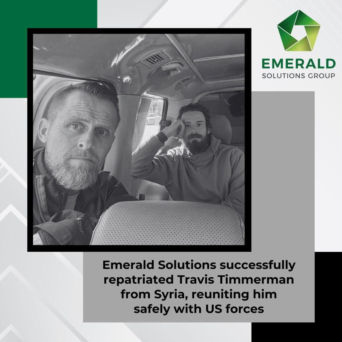 Emerald found Travis Timmerman