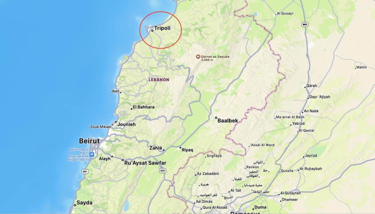 Tripoli map