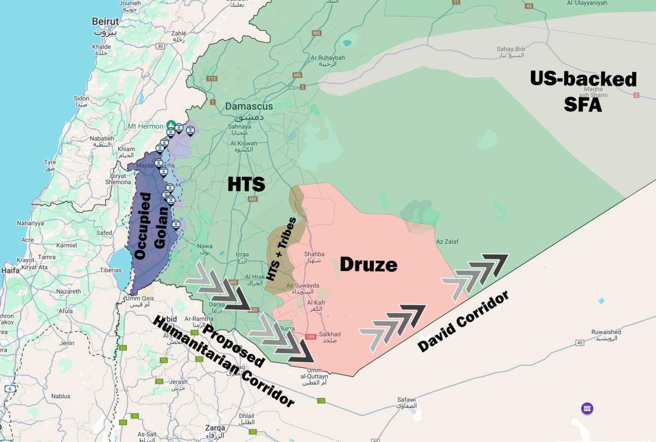 Map of Sweida