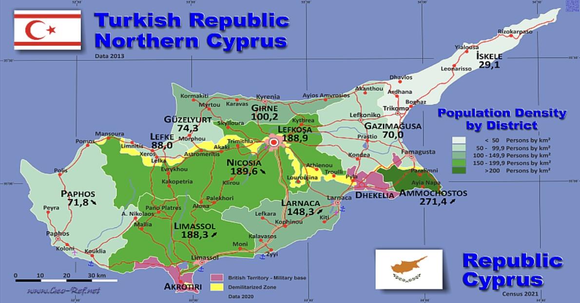 TRNC map