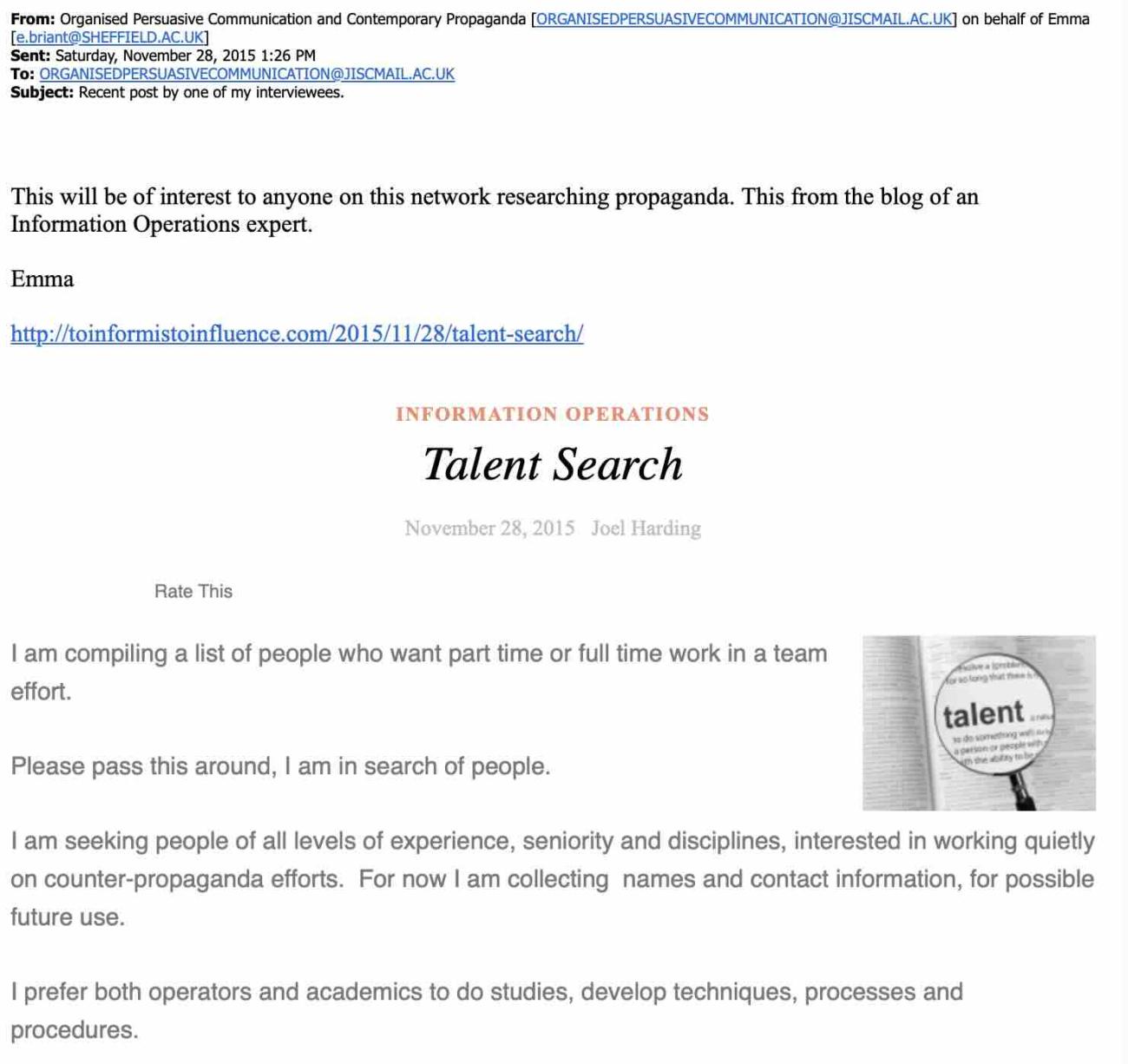 Talent Search
