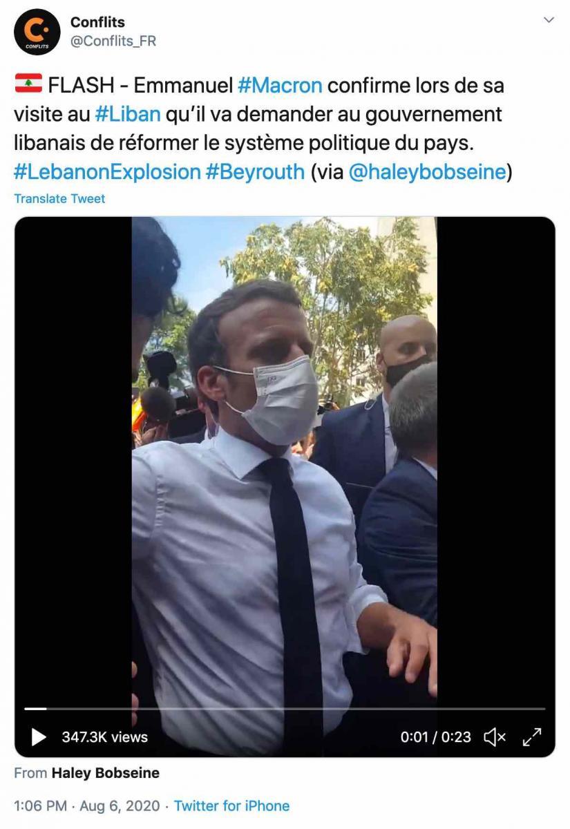Macron in Beirut