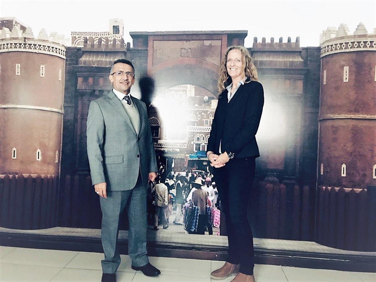 Vanessa Beeley meets with Yemeni Ambassador to Damascus, Naif Ahmed Al Qanes.